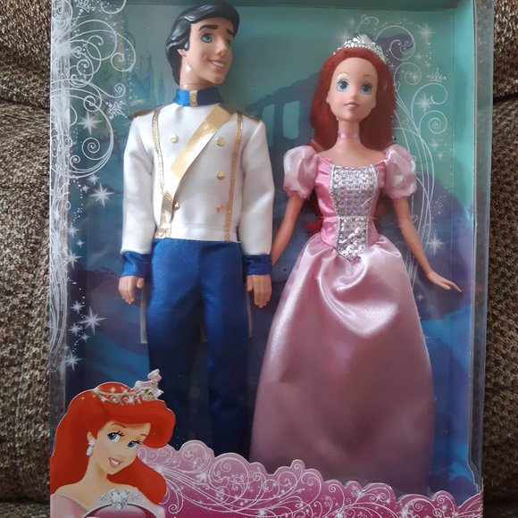 Disney Store Exclusive Eric and Ariel Dolls - Picture 1 of 10